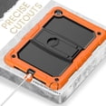 thumbnail image 3 of FJLBDE Case for Samsung Galaxy Tab A9+/A9 Plus 11 inch 2023 SM-X210/X216/X218, Rugged Shockproof Tablet Cases Cover with Kickstand Shoulder Strap, Orange, 3 of 7