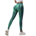 thumbnail image 2 of Womens Yoga Leggings Tie Dye Scrunch Elastic Sports Tights Lifting Workout Cycling High Waisted Soft Pants for Gym, 2 of 4