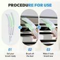 thumbnail image 4 of Window Blind Cleaner Duster Brush,New Blind Cleaning Tool for Vertical Blinds,Ceiling Fans and Car Vents,Home Cleaning,Blind Duster,White,1PC, 4 of 9