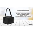 thumbnail image 4 of Small Lunch Bags Set of 10, Bulk Pack - Insulated, Fits 6 Cans, Perfect for the Office, Picnic, Beach - Black, 4 of 5