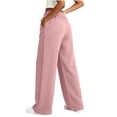 thumbnail image 3 of Mifsaly Womens Comfy Straight Leg Lounge Pants High Waisted Drawstring Athletic Sweatpants with Pockets Cozy Activewear for Fall Winter, 3 of 6