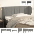 thumbnail image 3 of vidaXL Headboard with Ears Dark Gray 79.9"x9.1"x30.7"/34.6" Velvet, 3 of 37