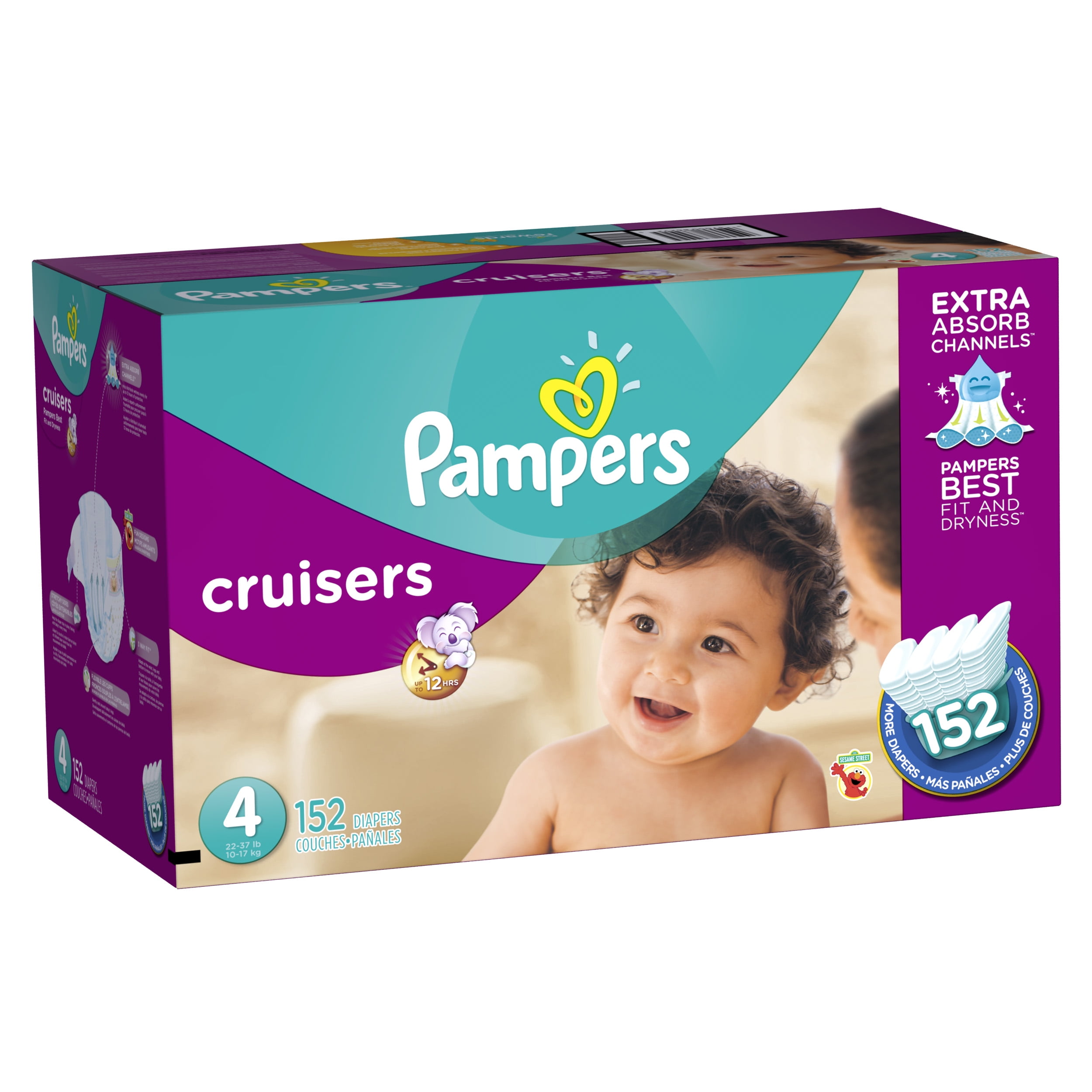 Pampers ActiveGirl - 52 Couches Filles - Taille 4