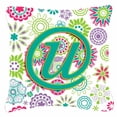 thumbnail image 6 of Carolines Treasures CJ2011-YPW1818 Letter Y Flowers Pink Teal Green Initial Canvas Fabric Decorative Pillow  18H x18W, 6 of 7