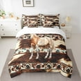 thumbnail image 2 of Castle Fairy Farmhouse Animal Horse Cow Print Bedding Comforter Set 7 Pieces for Teens Adults,Bohemian Western Aztec Full Bedding Set Lightweight,Exotic Style Fitted Sheet Flat Sheet, 2 of 8
