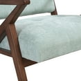 thumbnail image 6 of GDF Studio Modern Mid-Century Accent Chair with Light Green Upholstery & Wooden Frame, 6 of 9