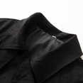thumbnail image 6 of Vynhevius Women Jacket Solid Lapel Button Cropped Long Sleeve Casual Outerwear Top, 6 of 9