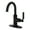 Matte Black, variant on Kingston Brass KSD2211KL Whitaker One-Handle 1-Hole Bathroom Faucet with Deck Plate and Push Pop-Up Drain in Polished Chrome