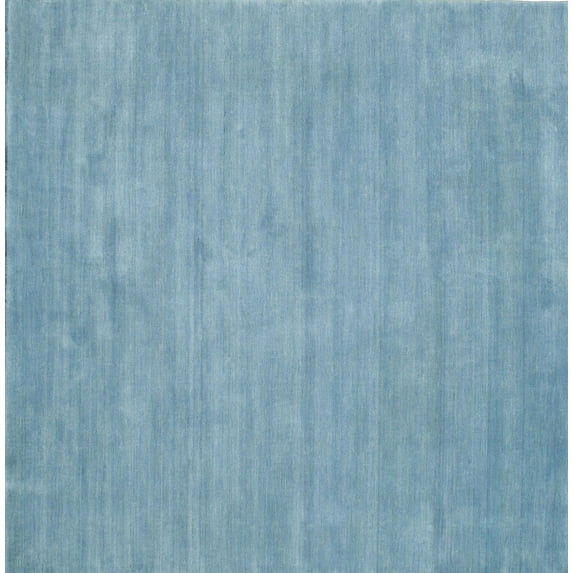 Ahgly Company Machine Washable Indoor Rectangle Contemporary Denim Blue Area Rugs, 2' x 5'