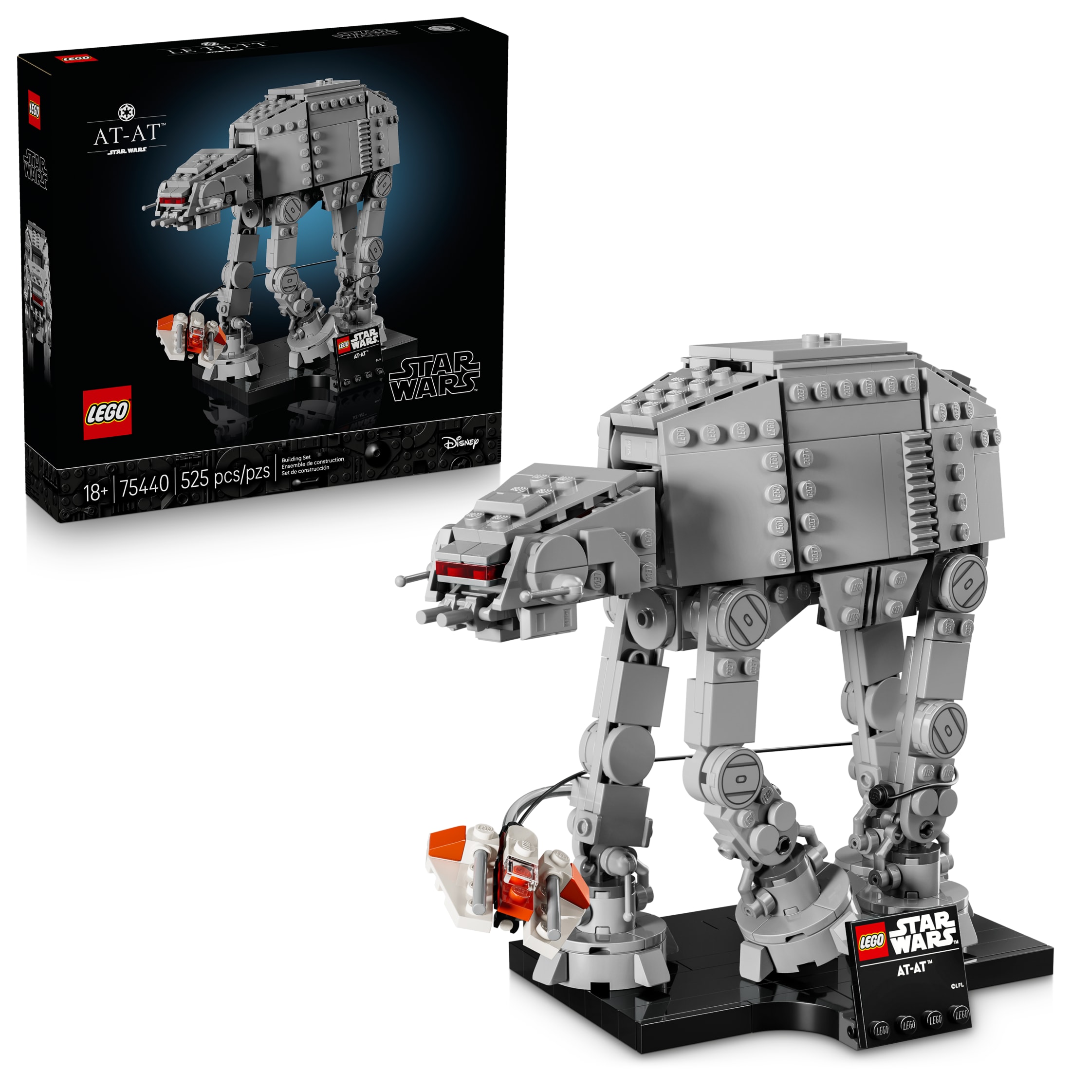 LEGO Star Wars AT-AT Walker - Collectible Building Set for Adults, Ages 18+ - Star Wars Gift - Room Decor for Office, Bedroom, or Book Shelf - Activity for Men, Women, & Movie Fans - 75440