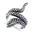 thumbnail image 2 of Mens Sterling Silver 925 Oxidized Ring Mamba Snake, 2 of 2