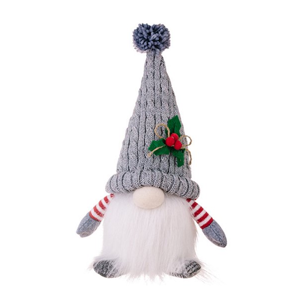Home Decor Christmas Plush Toy Gnome with Led Light Adorable Glowing Faceless Dwarf Doll for Party Decoration