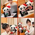 thumbnail image 7 of Panda Toys Christmas Cute Christmas Panda Souvenirs The Choice For All Ages Soft And Cute Toys Collectible Holiday Decorations. Pillow Case Home Decor, 7 of 7