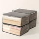 thumbnail image 5 of Bolsas plegables para guardar ropa | Grandes juegos organizadores de armarios | Almacenamiento bajo la cama | Asas reforzadas | Ventana transparente | Tapa de cremallera | 4 Pack | 19,6x15,7x8,3 in, 5 of 8