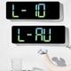 thumbnail image 4 of Reloj de Pared Digital Reloj Despertador Grande Control Remoto Fecha Semana Temperatura Reloj Alarmas Duales Reloj con Pantalla LED Rosa, 4 of 5