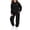 Black, variant on Afuyipoi Girls Casual Heart Graphic Fleece Lined Pullover Hoodie and Active Tracksuit Pants Set 2-13Y Green Size 2T