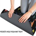 thumbnail image 3 of Colorful Dinosaurs Silhouettes Pattern Hot Yoga Mat Towel Non Slip for Hot Yoga - Quick-Drying Yoga Mat Cover with 4 Corner Pockets with Travel Bag - Hot Yoga Towel Non Slip 74"x26", 3 of 6
