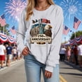 thumbnail image 6 of Leey-World 250 Years America Anniversary 250th Independence Day Freedom T-Shirt Fourth Of July Shirts for Women(Light Gray,L), 6 of 9
