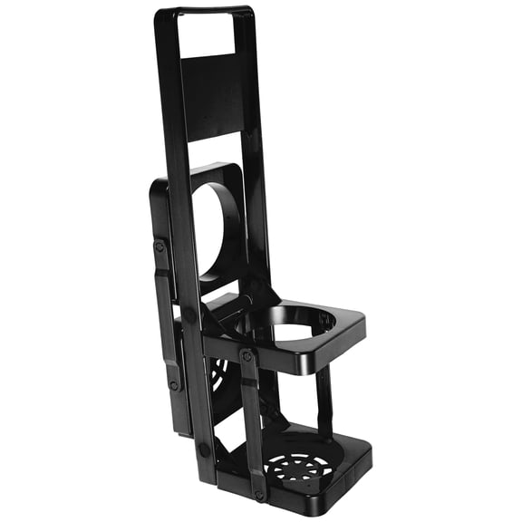MERRYHAPY  Folding Plastic Bottle Carrier Portable Beer Storage Rack Black