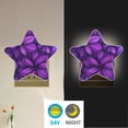 thumbnail image 4 of Star Shaped Energy Saving Night Light Living Room Night Light, Bedroom Night Light, Corridor Night Light, Study Night Light Large Purple Flower Pattern, 4 of 6