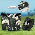 thumbnail image 6 of Haosy Green Snowdrop Flowers Golf Mallet Putter Cover Strong Magnetic Leather Golf Club Headcover Closure, 6 of 7