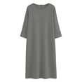thumbnail image 6 of asdoklhq Maxi Dresses for Women Gowns and Evening Business Casual Linen Dress Gray M, 6 of 6