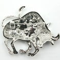 thumbnail image 4 of Moda Animal Broche Pasadores Rhines Pin Mujeres Accesorios de joyería Hugo Mujeres broche de plata, 4 of 8