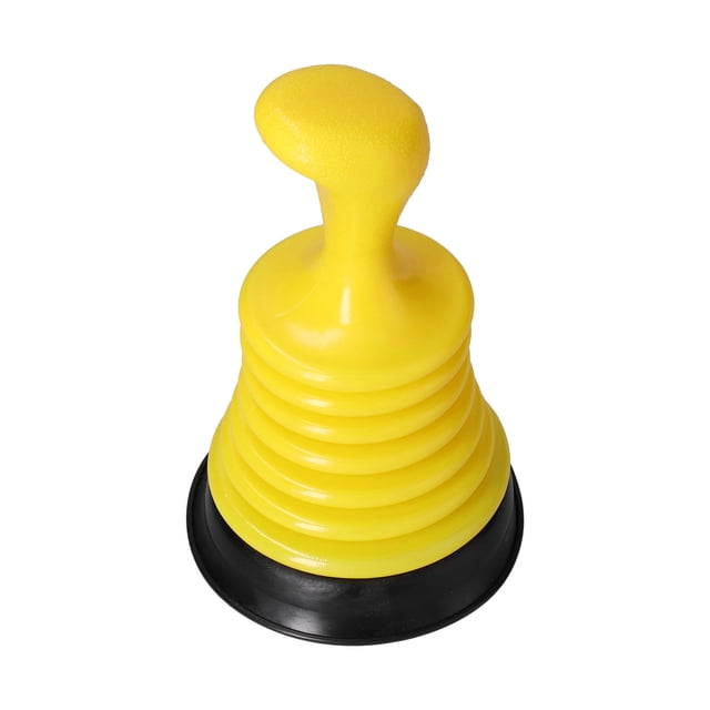 Desatascador de desagüe de inodoro, herramienta manual antibloqueo para dragado de tuberías de alcantarillado, para cocina y baño, color amarillo