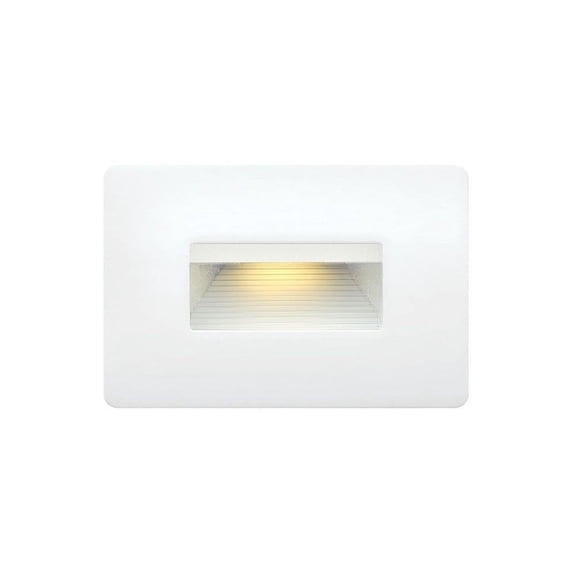 120V 4W Led Horizontal Step Light 4.5 inches Wide By 3 inches High-Satin White Finish-3000 Color Temperature Bailey Street Home 81-Bel-4312098