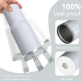 thumbnail image 2 of Modern 30oz Handheld Travel Tumbler with Handle – Double Wall Stainless Steel Insulated Cup, Flip Straw Lid, Leak-Proof & BPA-Free for Hot and Cold Drinks – Durable Coffee & Juice Mug White, 2 of 7