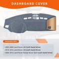 thumbnail image 2 of Cobertura para tablero KEYOOG LR3/LR4/Range Rover Sport gris, 2 of 8