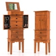 thumbnail image 1 of Costway Armoire à Bijoux Vintage Coffre de Rangement avec Tiroirs et Miroir, 1 of 10