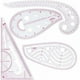 thumbnail image 1 of Regla de costura 4 piezas Regla de ropa Regla métrica Regla curva para coser Herramientas de costura Plantilla de dibujo Plantilla de dibujo Herramienta de sastre para coser, 1 of 5