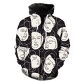 thumbnail image 1 of Sudadera con capucha y cremallera para hombre, estilo urbano, estilo Harajuku, informal, de gran tamaño, con estampado 3D, gran oferta, unisex, 2024, 1 of 6