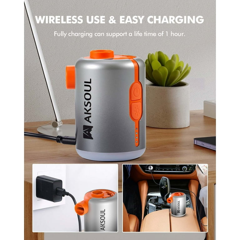 AKSOUL Electric Air Pump Air Mattress Portable Pump 300L/min Quick-Fill AC  Inflator Deflator with 4 Nozzles, One Size, for Inflatables Couch, Pool  Floats, Blow up Pool Raft Bed Boat Toy - Walmart.com