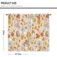 thumbnail image 5 of Retro Mushroom Kitchen Curtains Cute Boho Flower Small Short Cafe Window Curtains 70s Vintage Floral Funky Groovy Bathroom Window Drapes Treatment Tier Curtains 2 Panels (27.5x39 Inch), 5 of 6