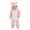 Pink, variant on Dealovy Baby Clothes Winter Warm Newborn Infant Fleece Zipper Onesie Romper Unisex Toddler Boys Girls Cartoon Pajamas Outfits
