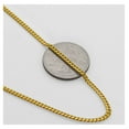 thumbnail image 5 of LOVEBLING 10K Yellow Gold 2.5mm Solid Miami Cuban Link Chain Necklace (20"), 5 of 6