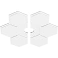 thumbnail image 2 of 32"OD x 4"ID x 11"C x 1"P Daisy Architectural Grade PVC Contemporary Ceiling Medallion, Two Piece, 2 of 11