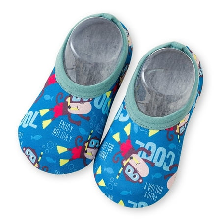 

dido 1 Pair Children Water Sneakers Anti-slip Silicone Sole Boys Girls Adorable Swimming Shoes Home Diving Fishing