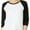 White / Black, variant on Women's Two Tone 3/4 Sleeve Raglan Baseball Shirt / Baseball Tee, White/Red S