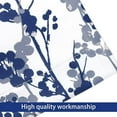 thumbnail image 4 of DriftAway Leah Abstract Floral Blossom Ink Painting Room Darkening Kitchen Tier Window Treatment, Set of Two, each 28"x36"+ 2" header (Navy/Gray), 4 of 6