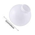 thumbnail image 2 of Acrylic Lamp Post Globe with Screw Neck, Outdoor Light Fixture Cover Replacement, Round Lighting Diffuser Shade for Bulb, Indoor Outdoor Wall Patio Decor, 2 of 3