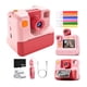 thumbnail image 1 of Scienceny Cámara para niños Impresión instantánea Cámara instantánea Cámara de impresión instantánea para niños Creatividad de Artesanía rosa rojo, 1 of 6