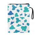 thumbnail image 2 of HELLHERO Tote Bags Paperback Book Cover for Pocket Storage & Portability Polyester with Book Protection and Blue White Watercolor Spots Decorative Design, 2 of 8
