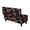 Black Rose, variant on FOR U DESIGNS Blue Vintage Flower Print Ottoman Slipcover Stretch Flip-Top Storage Stool Cover Washable Rectangle Footrest Cover with Elastic Band, Non-Slip Removable Bench Protector for Kids