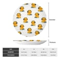 thumbnail image 2 of Wukai Cute Duck With Headphone Print Decorative Plate for Display,Bone China Decorative Plate, Ceramic Dinner Plate with Stand, Vertical Ceramic Plate-6in, 2 of 6