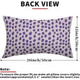 thumbnail image 4 of Purple Cream Pillow Covers 12x20 Set of 2 Boho Design Polka Dot Throw Pillows Modern Brush Strokes Print Decorative Outdoor Pillowcase Lumbar Cushion Cover Linen Pillow Case for Home Sofa Couch Bed, 4 of 6