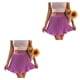 thumbnail image 2 of Minnieouse holgada de cintura alta para mujer, faldas elásticas plisadas para fiesta de estudiantes y estudiantes, ropa para vacaciones, Violeta XL 2piezas, 2 of 6
