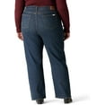 thumbnail image 3 of Levi Strauss Signature Women's Heritage Rise Loose Straight Jeans Stretch Denim (Also Available Size), Ridin, 18 Plus, 3 of 5